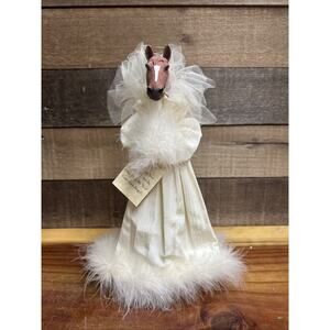 Chestnut Horse Angel Table Top Or Tree Topper 11”